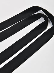 Pleated Dragon Jacquard Lace Up Skirt