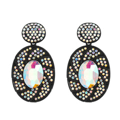 Spiral Light Rhinestone Earrings