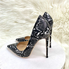 Reptile Shallow Cut Stiletto Pumps