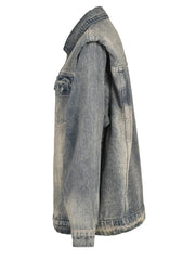 Shaped Shoulders Denim Jacket