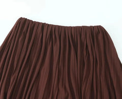 Tube Top+Pants Pleated Set