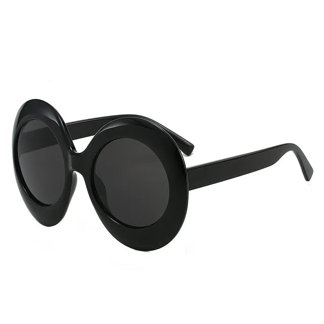 Retro Large Frame Oval Sunglasses