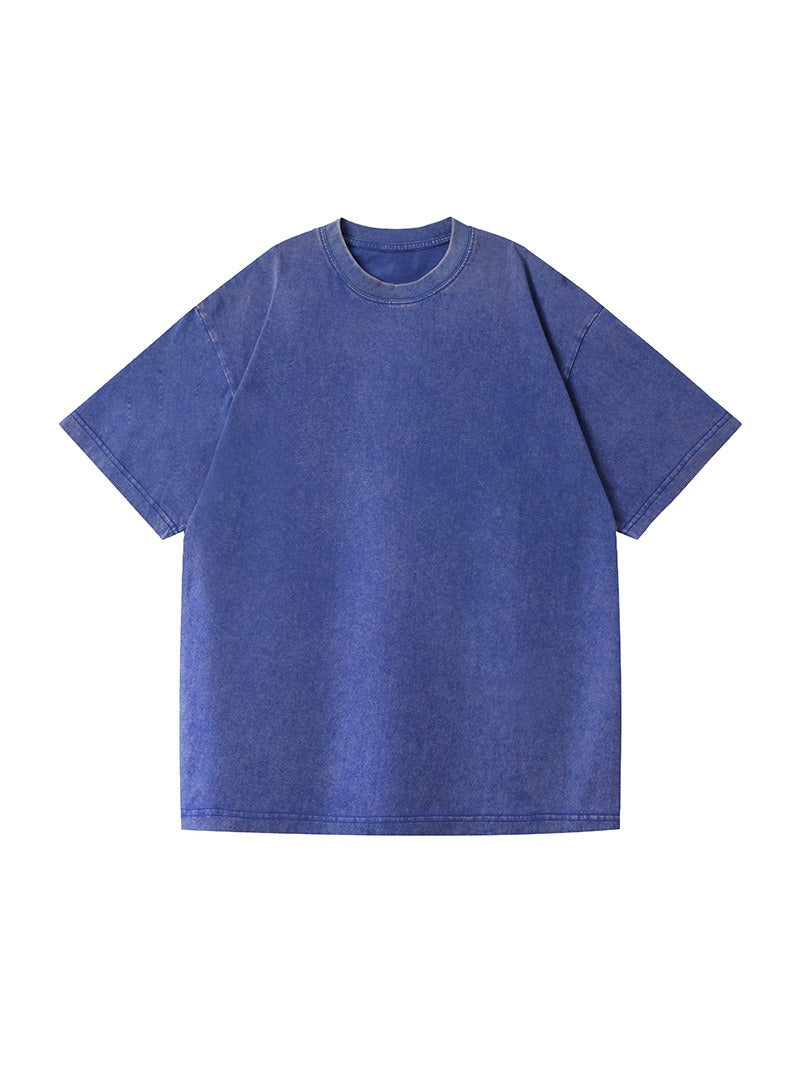 Washed Distressed Cotton T-Shirt