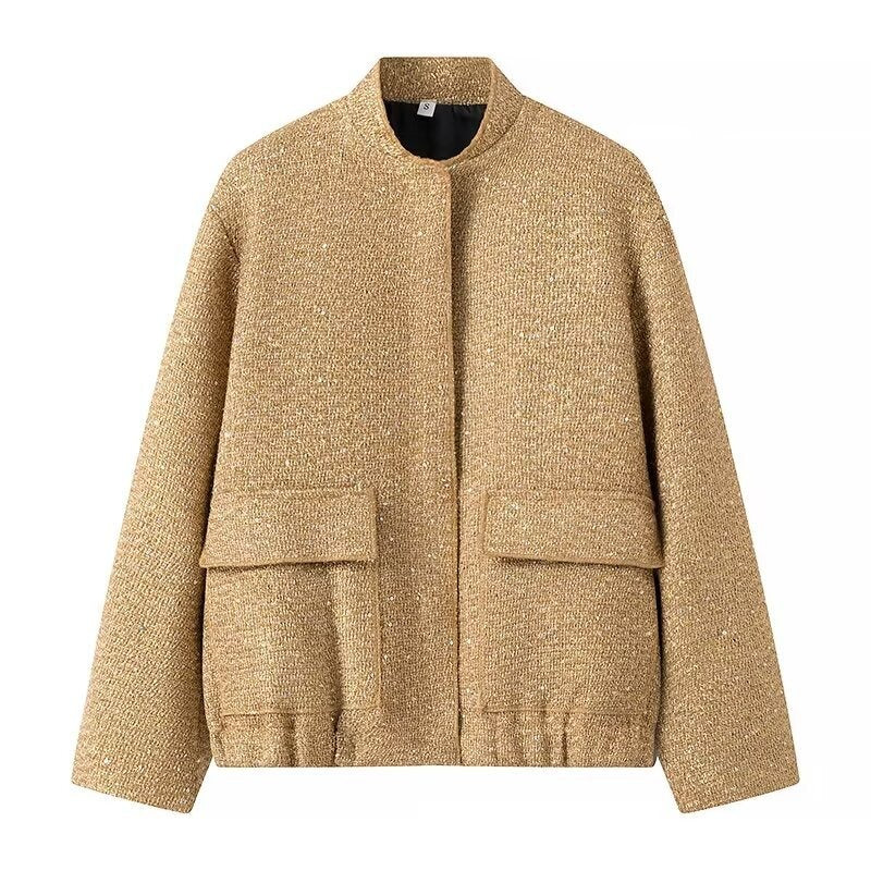 Sequined Bomber Jacket