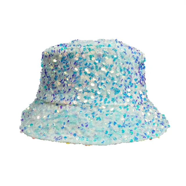 Casual Sequin Bucket Hat