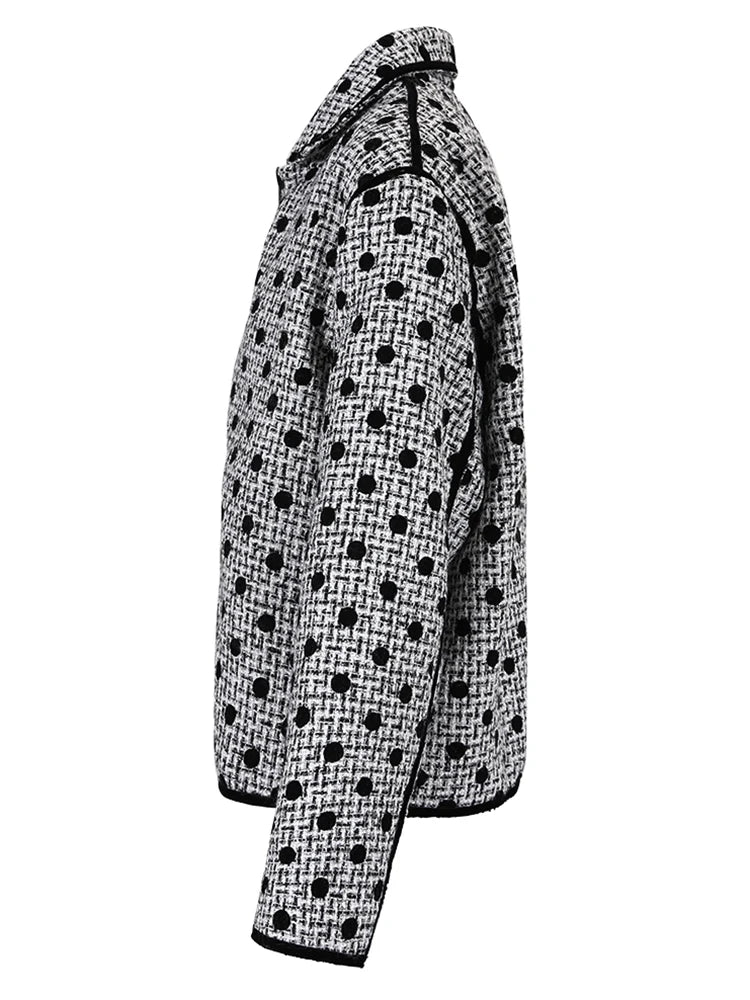 Casual Big Dotted Loose Jacket