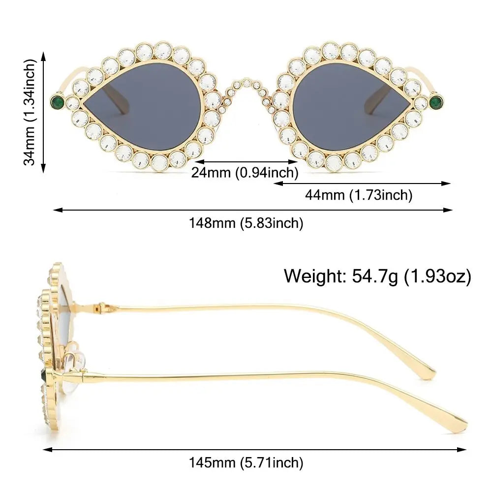Diamond Cat Eye Sunglasses