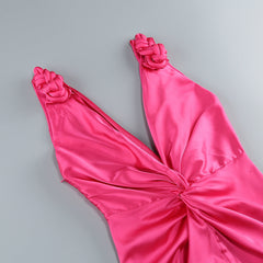 Sexy V-Neck Sleeveless Backless Slim Fit Maxi Dress
