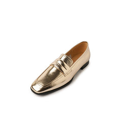 Cowhide Deep Cut Loafers