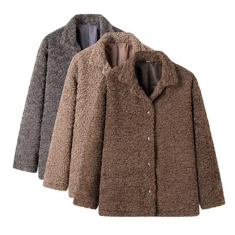 Loose Teddy Fluffy Loop Coat