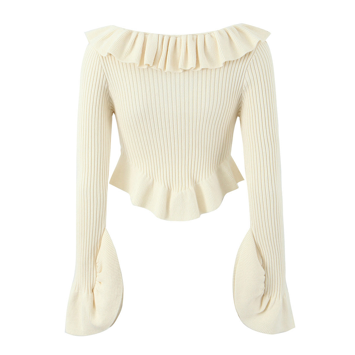 Wooden Ear Slim Fit Short Knitted Top