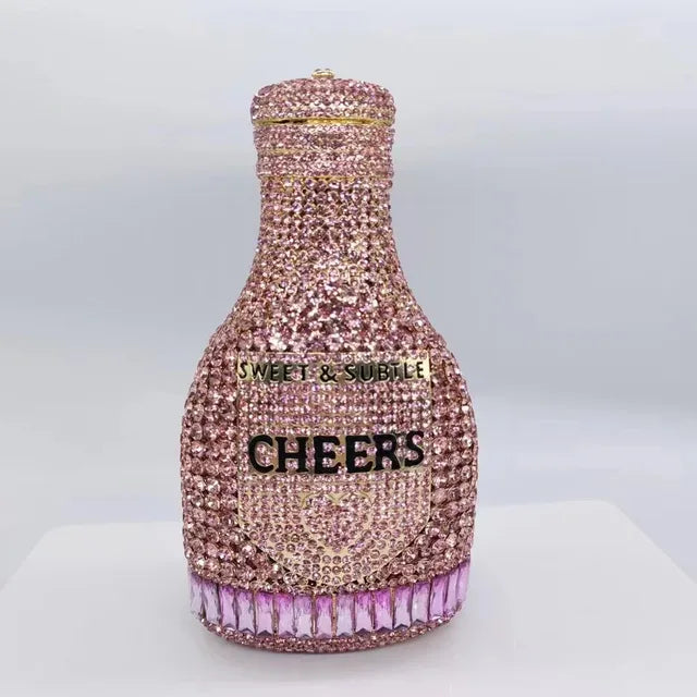 Pre Order:  Bottle Crystal Evening Clutch Bag