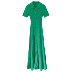 Solid Mambo Long Knitted Dress