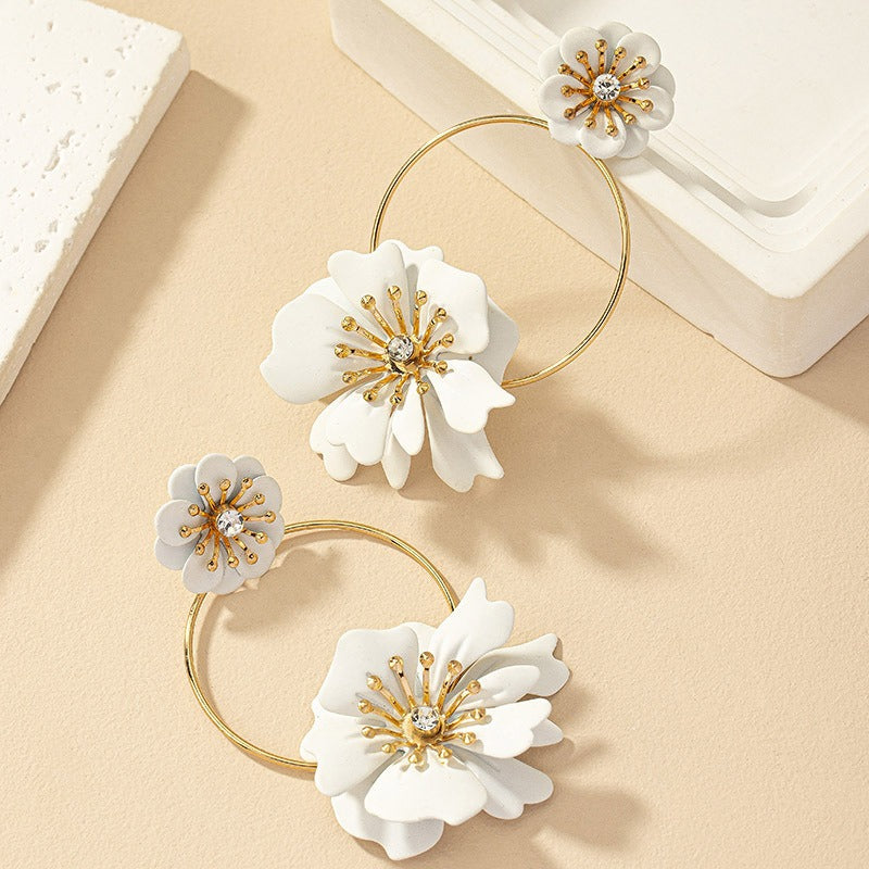 Camellia Flower Earrings