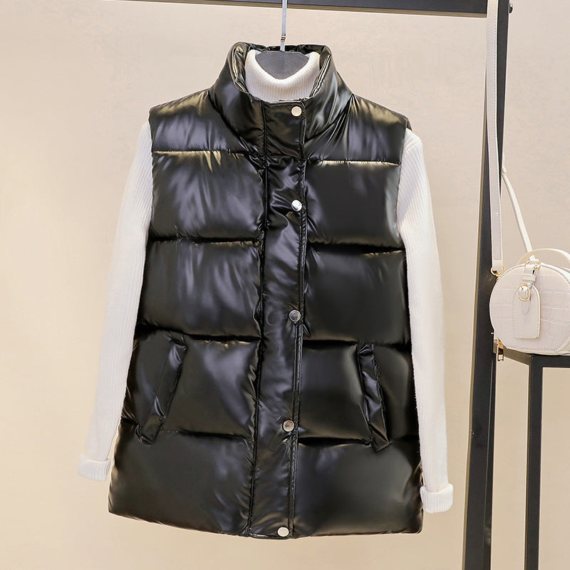 Glossy Bright Puffer Vest