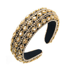 Rhinestones Embellished Wide Headband