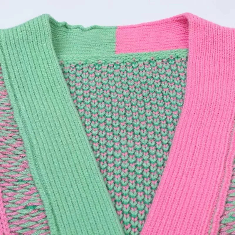 Candy Stripes Knitted Cardigan