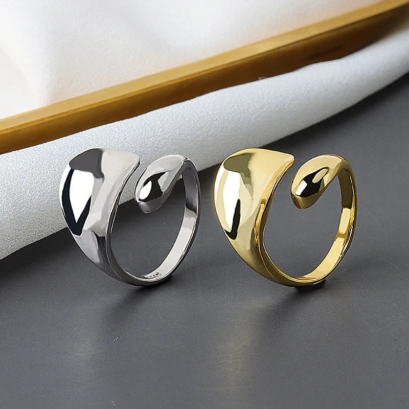 Glossy Adjustable Wrap Ring