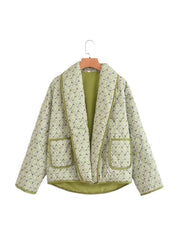 Printed Oversized Cotton Padded Coat