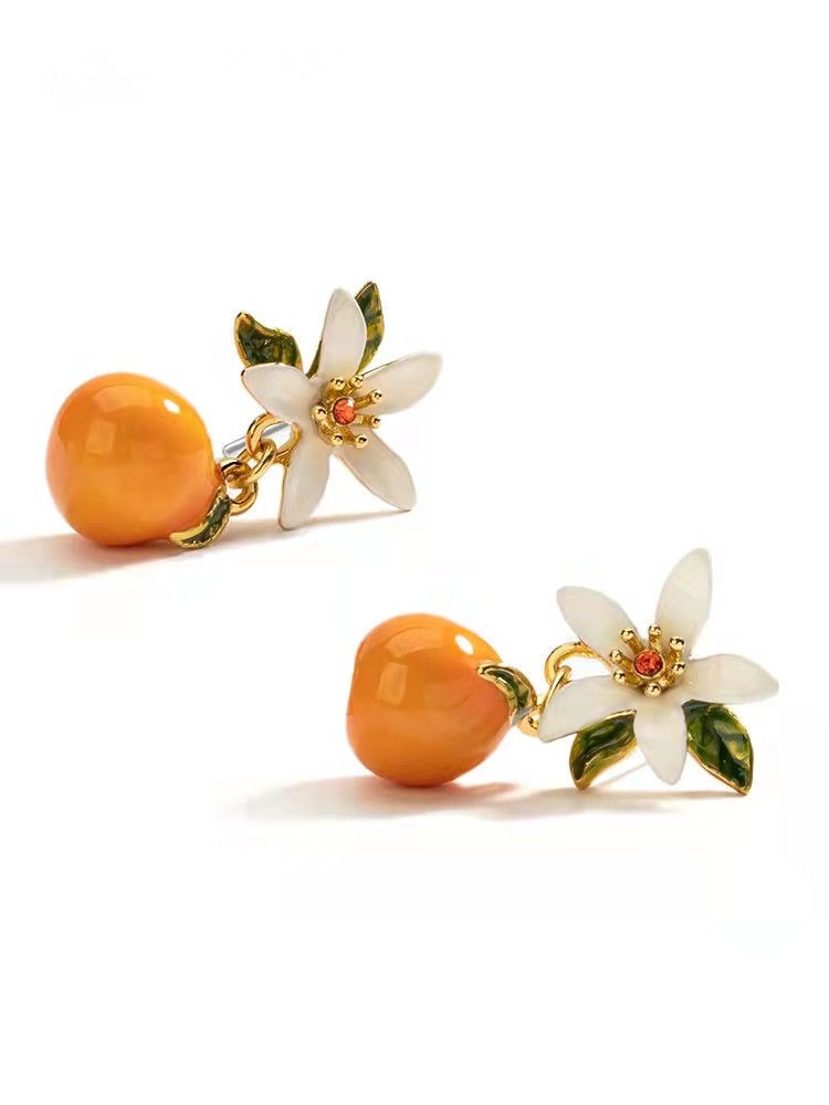 Citrus Gardenia Earrings + Necklace