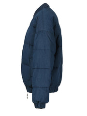 Double-Zip Head Denim Jacket