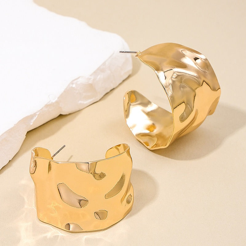 Irregular Metal Sheet Earrings