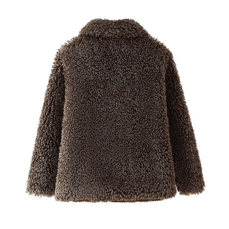 Brown Faux Fur Coat