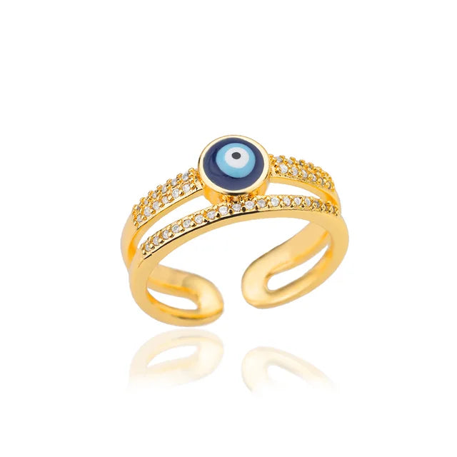 Assorted Eye Plated Copper Ring