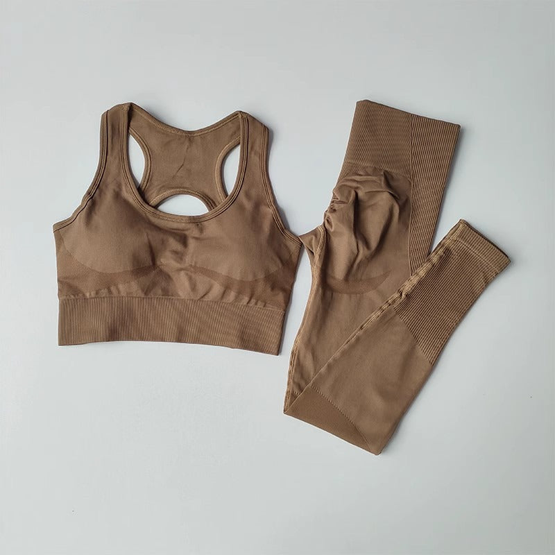 Seamless Yoga Top + Pants Set