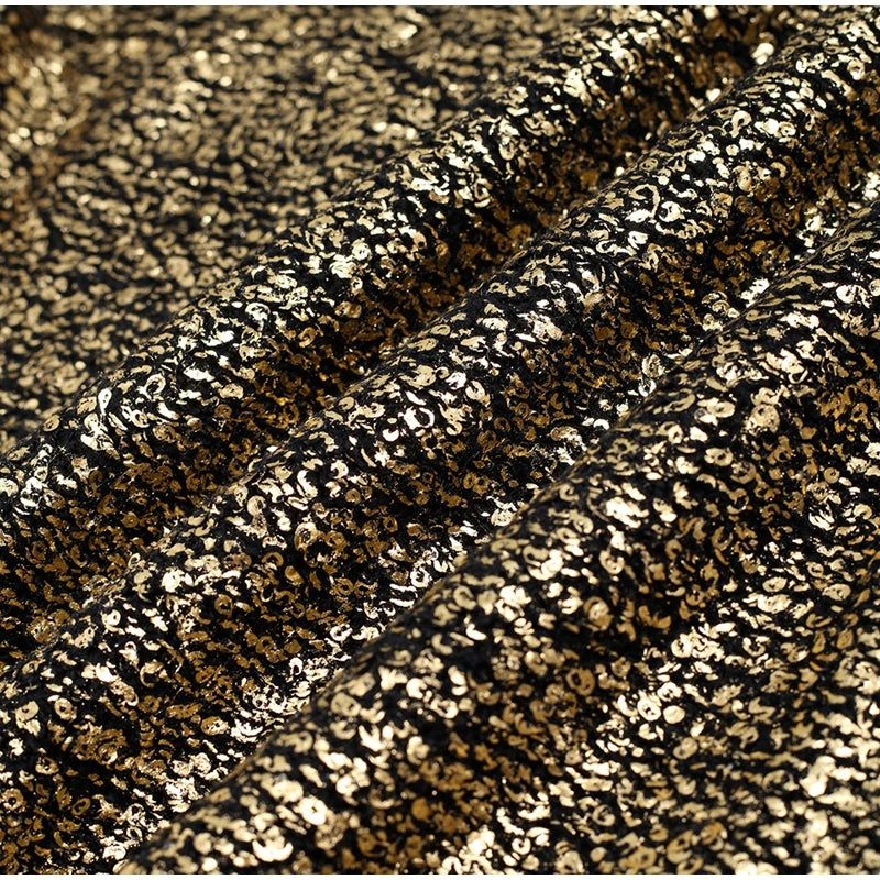 Metallic Ribbed Edges Sweater