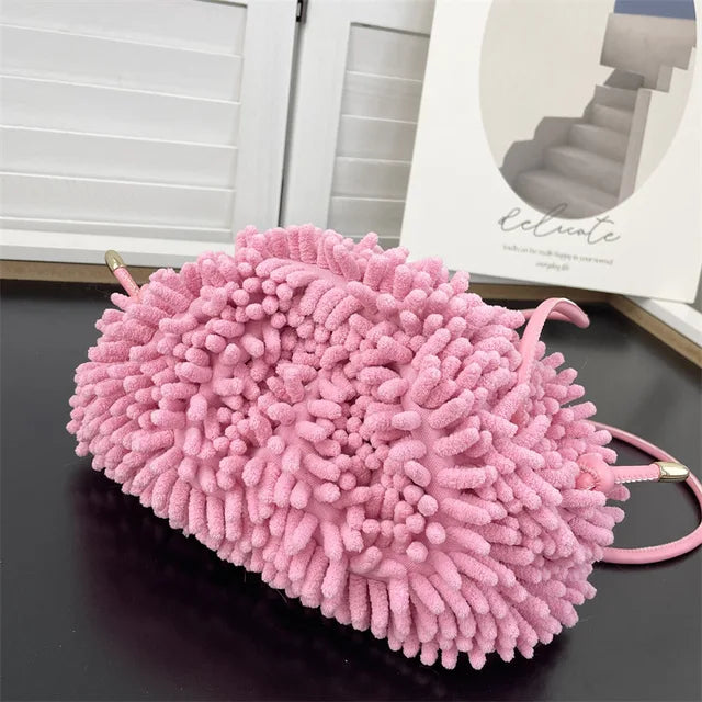 Plush Shoulder Cloud Bag