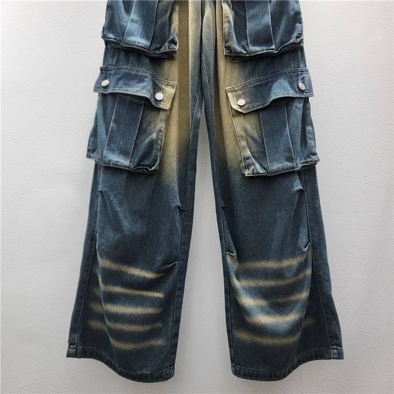 Distressed Vintage Work Jeans