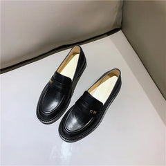 Round Toe Chunky Platform Loafers
