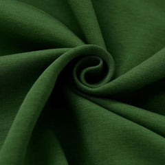 Green Round Neck Long Sleeve Loose Sweater