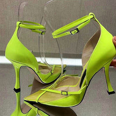 Cross Strap Mesh Party Sandals