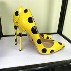 Polka Dots Printed Pointed-Toe Shoes