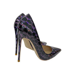 Stone Pattern Shallow Cut Stilettos