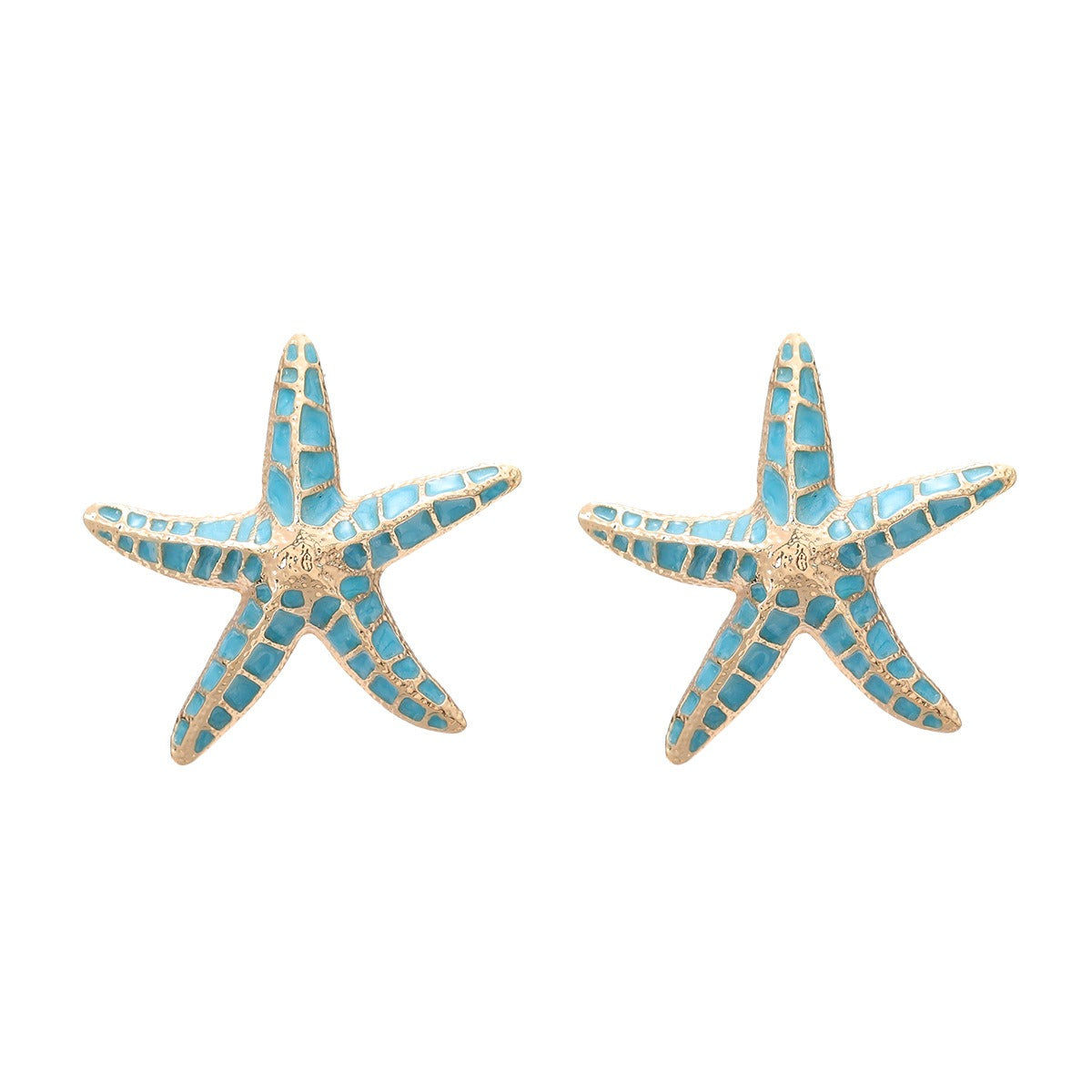Starfish Drip Oil Earrings