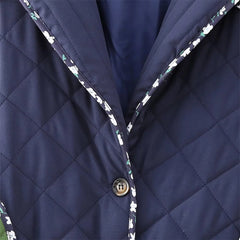 Puff Color Block Tie Waist Jacket