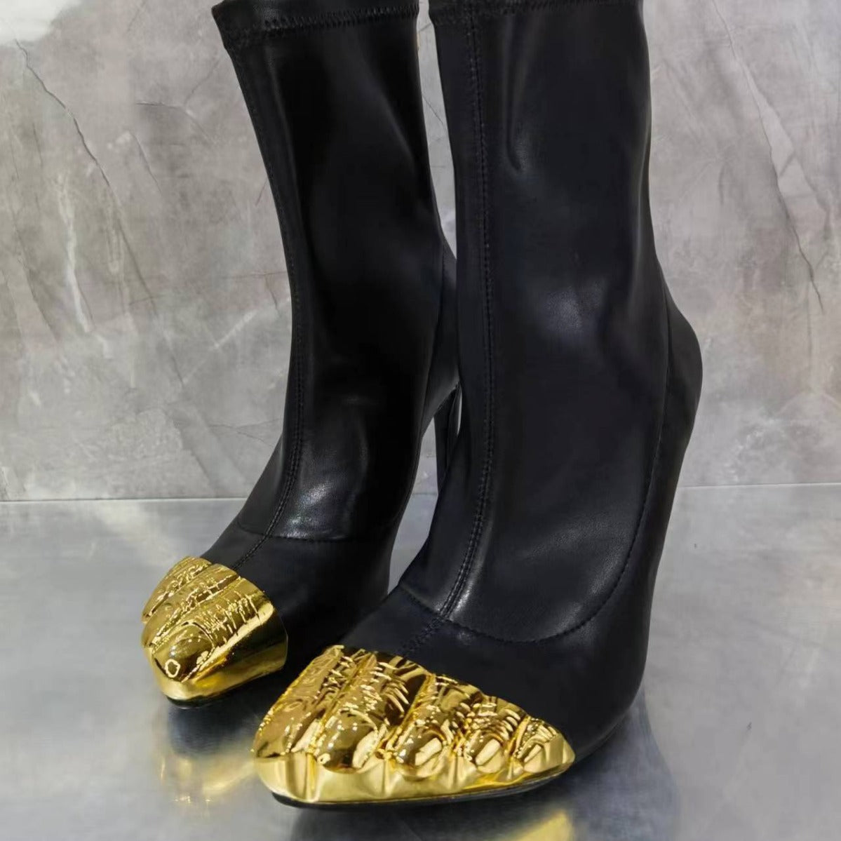 Gold Toe High Slim Heel Boots