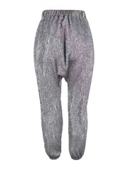 Shimmering Silver Harem Trousers