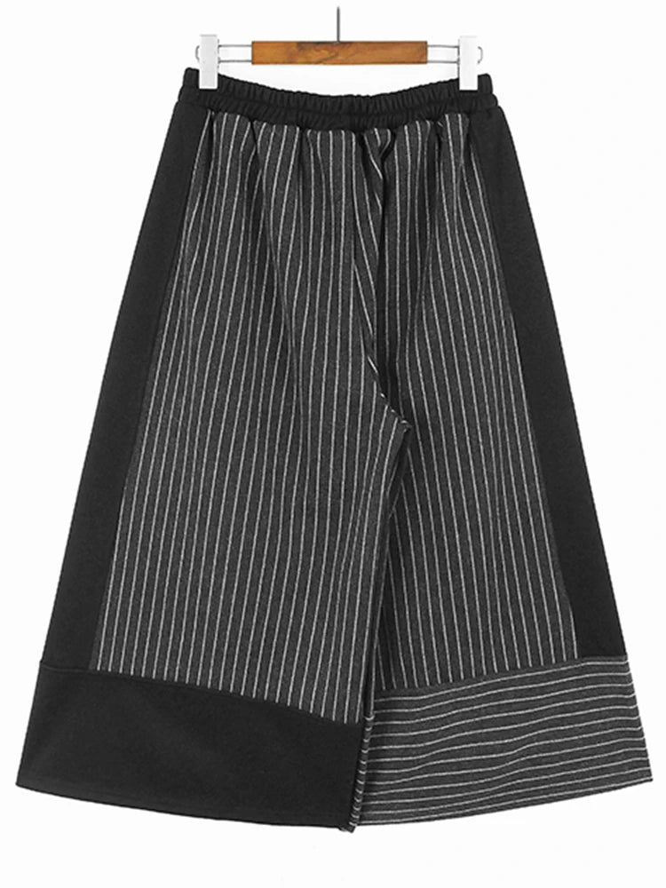 Stripes Ankle Length Cotton Pants