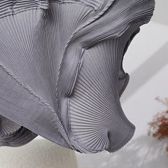 Pleated Structured Draped Skirt