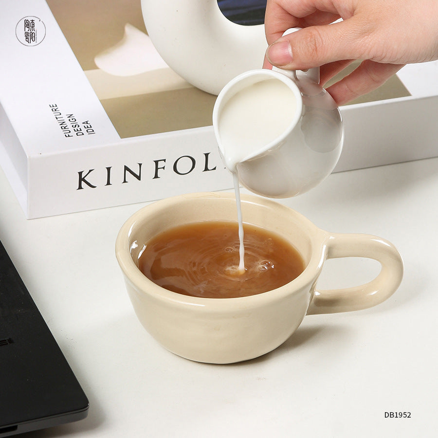 Retro Checkerboard Ceramic Mug