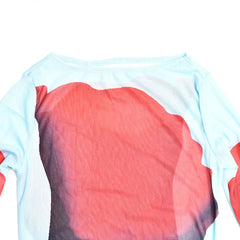 Sheer Floral Side Slit Dress