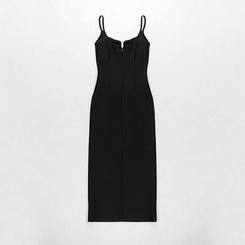 Spaghetti Strap Sleeveless Midi Dress