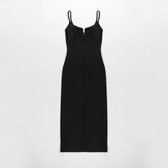 Spaghetti Strap Sleeveless Midi Dress