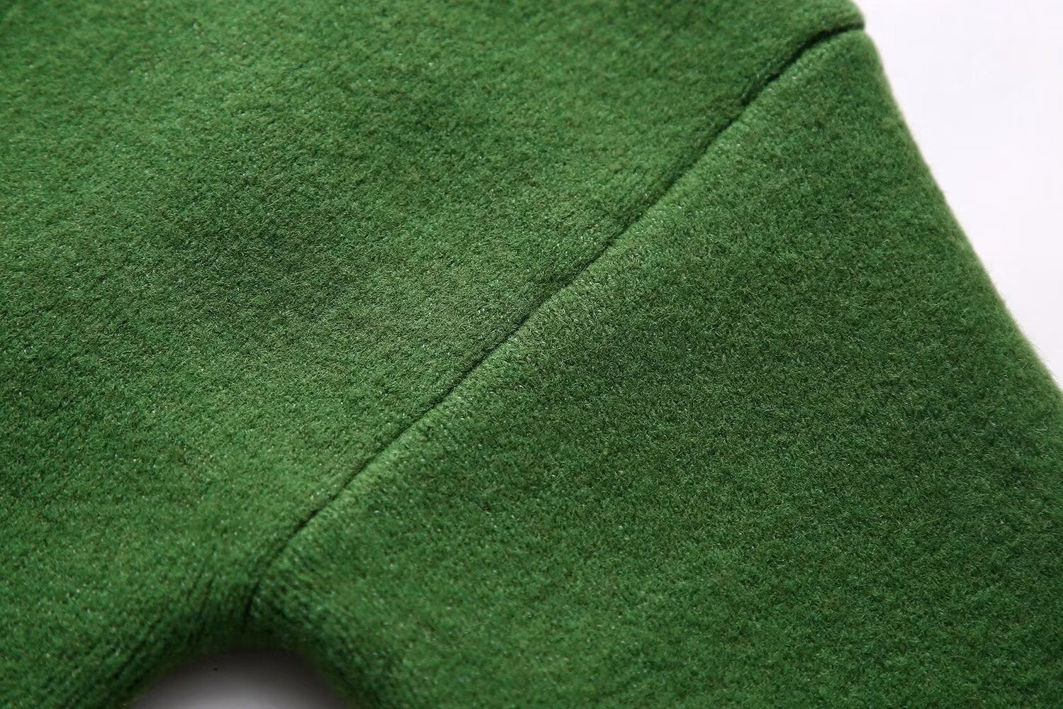 Green Knitted Loose Ribbed Set