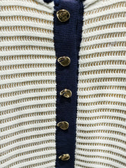 Striped Sleeveless Knitted Mini Dress