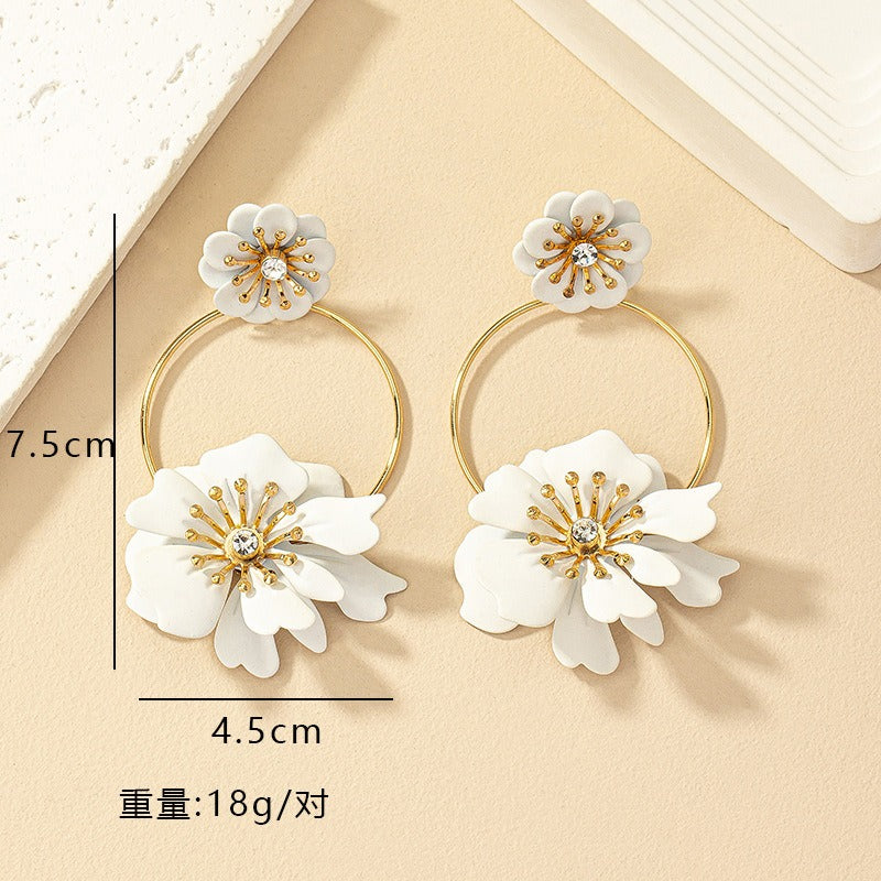 Camellia Flower Earrings